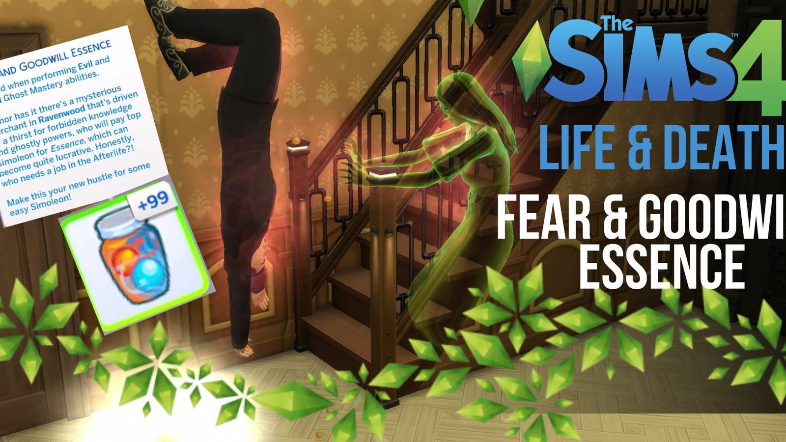 The Sims 4 Life and Death How to Get Fear and Goodwill Essence