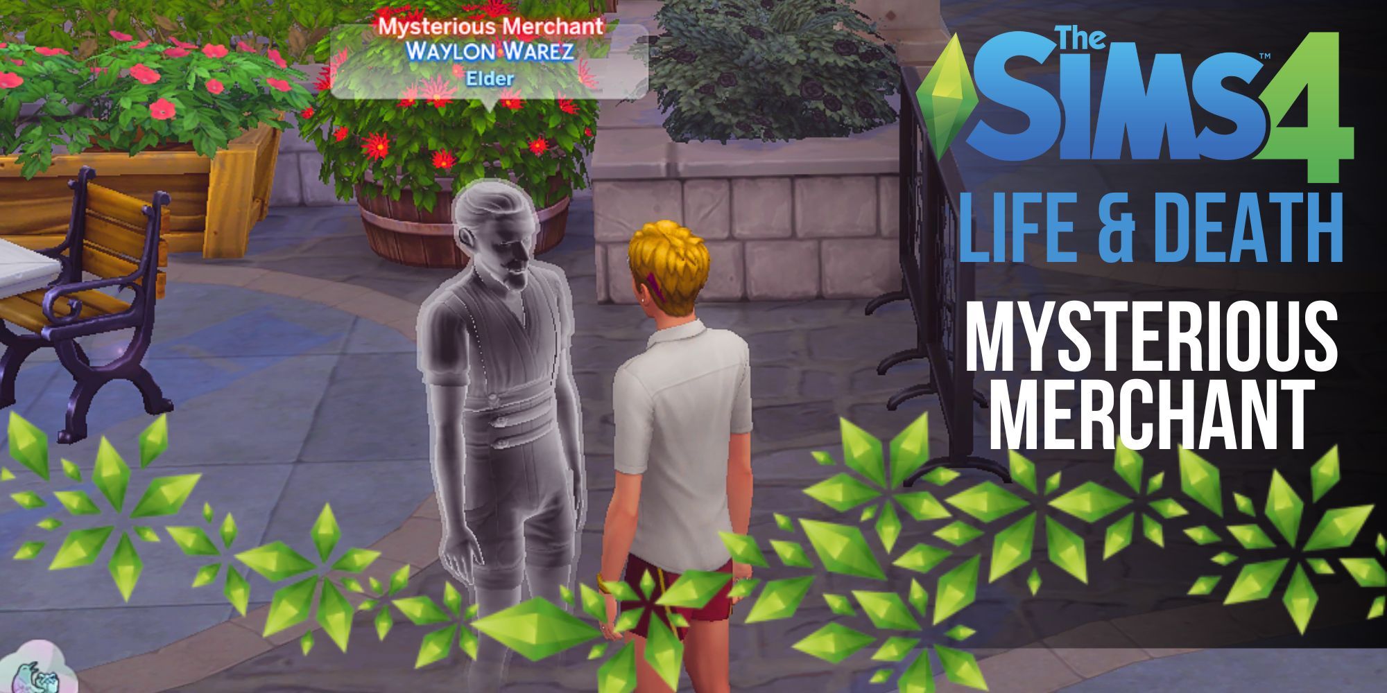 Mysterious Merchant Waylon Warez Location in The Sims 4