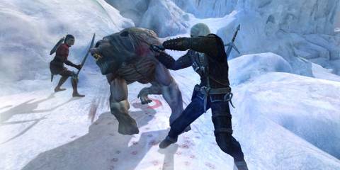 The Witcher Enhanced Edition Combat In The Snow