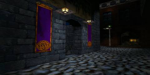 an alley from the city