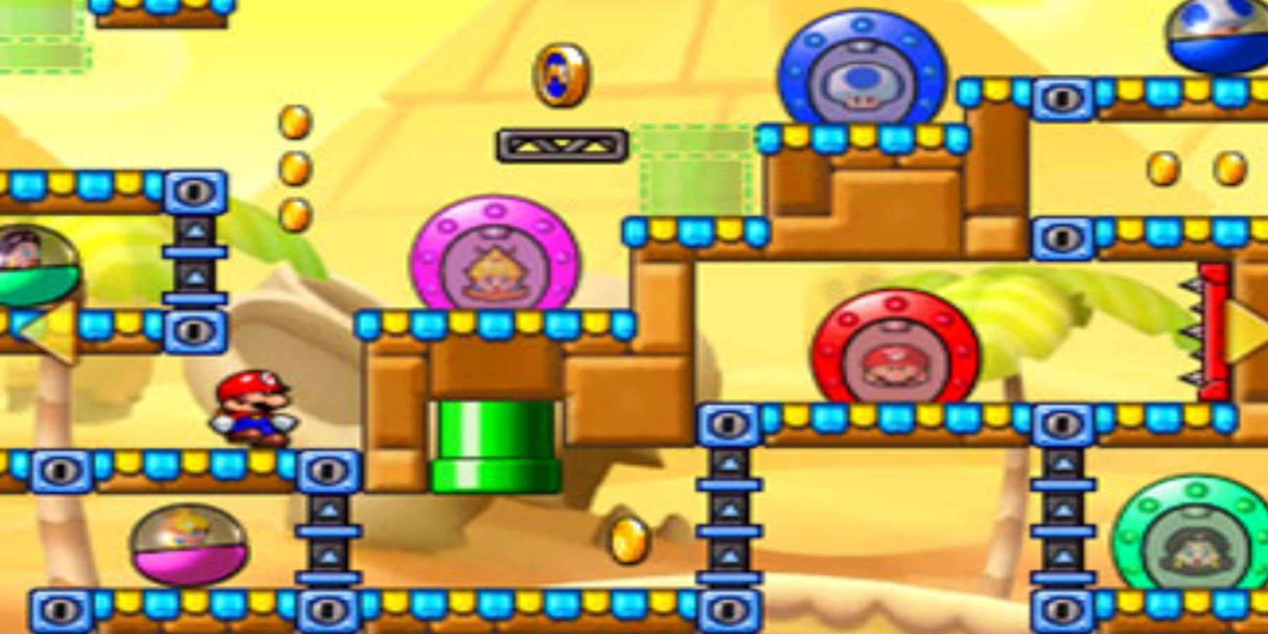 mini mario in a complex level