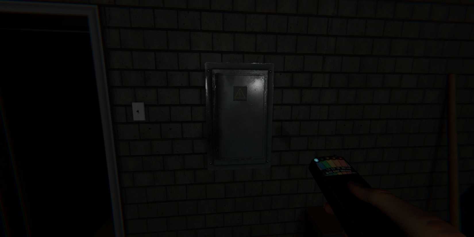 turning on the breaker