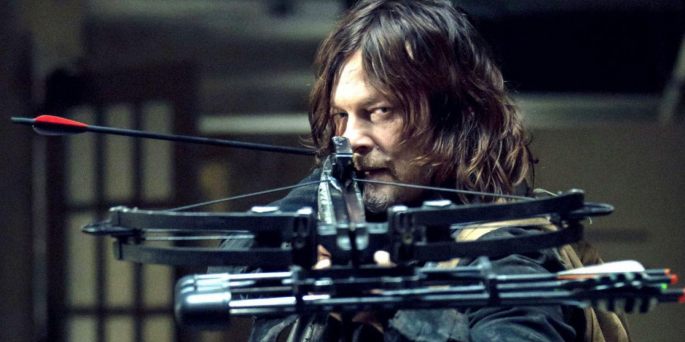 Daryl Dixon with crossbow in The Walking Dead