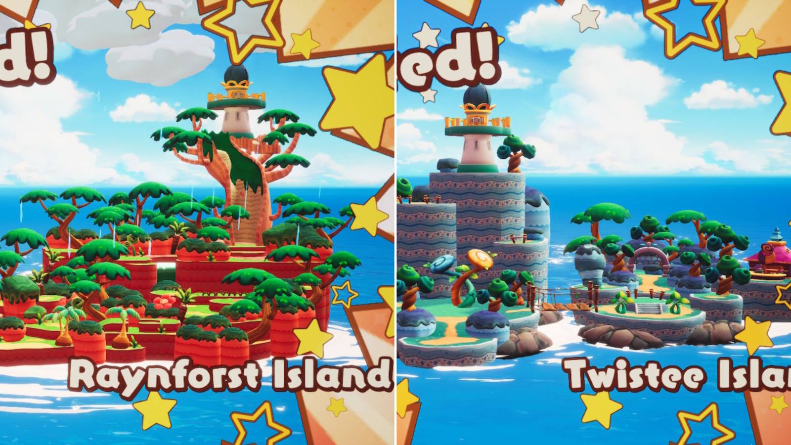 Raynforst Island & Twistee Island On The Cannon Menu 