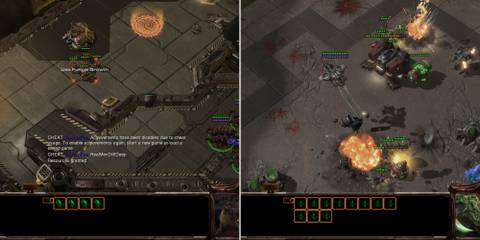 The Player Using A Cheat Code And Zerglings With Immunity