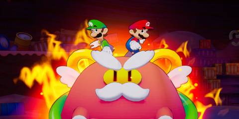 Using Conductor Connector Bros. Attack in Mario & Luigi Brothership