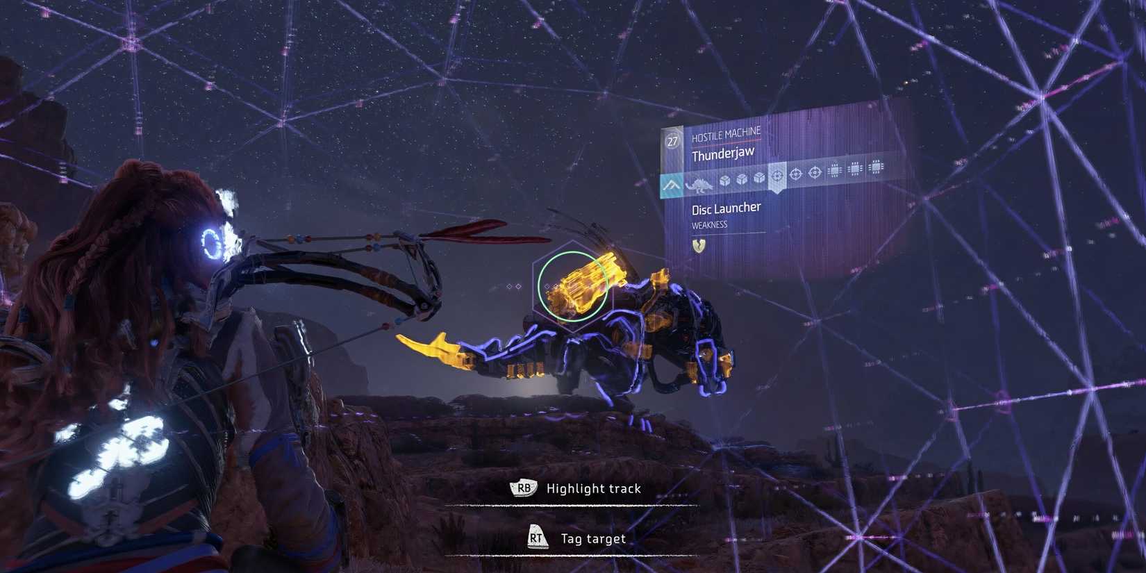 Using Focus to Detect Thunderjaw's Weak Points in Horizon Zero Dawn