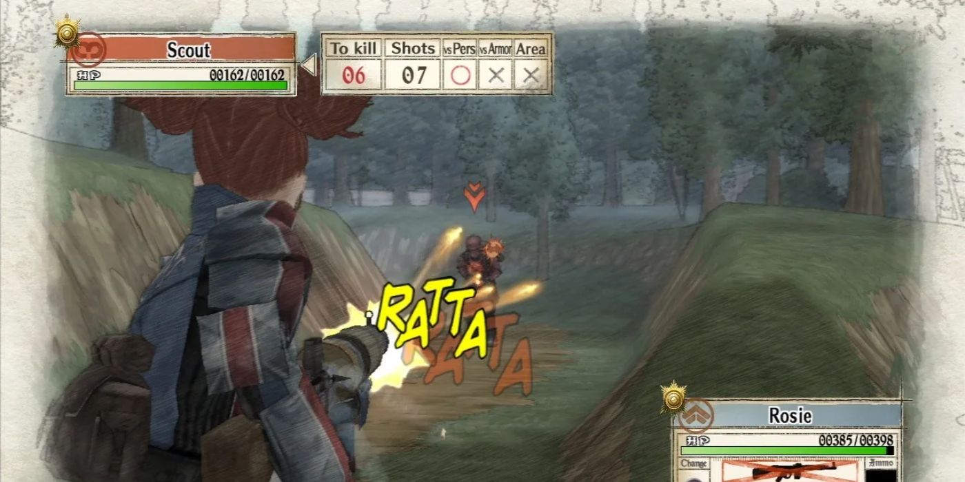 Valkyria Chronicles Firing Weapon