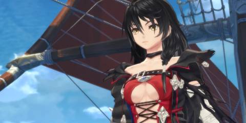 Velvet Crowe aboard a ship in Tales Of Berseria 