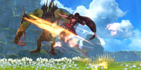 Velvet Crowe unleashes a special attack in Tales Of Berseria 