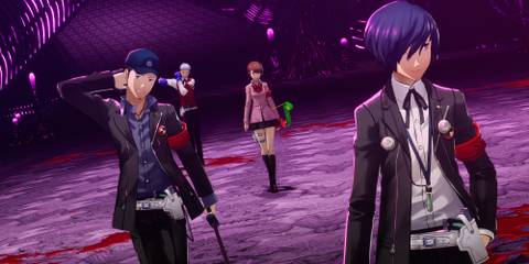 Victory screen with the party in Persona 3 Reload