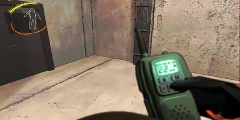 Walkie-Talkie In Player's Hand (On)