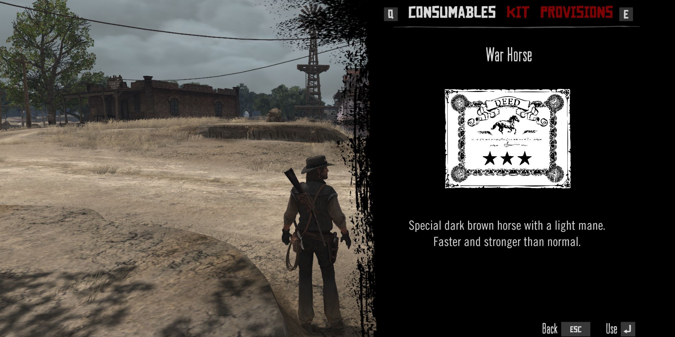 War Horse Deed In Red Dead Redemption