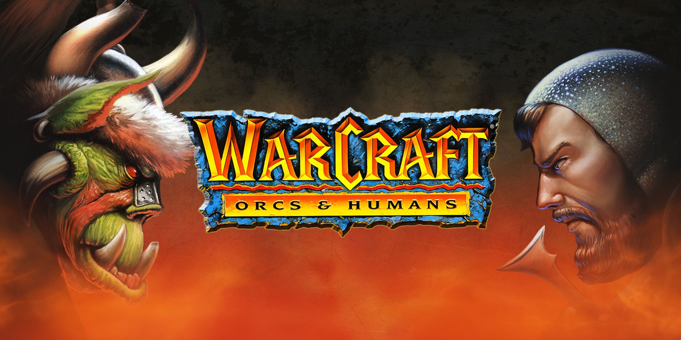 warcraft orcs and humans original box art screen