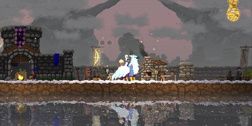 Kingdom Two Crowns Bakery hermit on griffin.