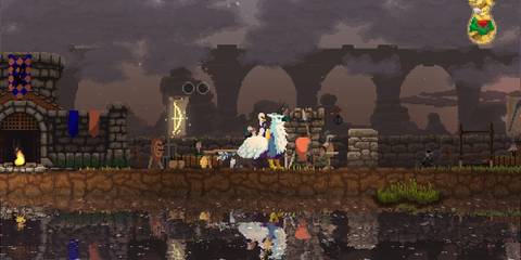 Kingdom Two Crowns Warrior Hermit on Griffon