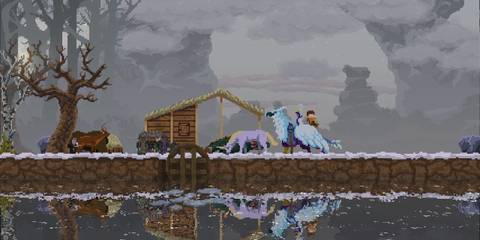 Kingdom Two Crowns Stable Hermit on Griffin