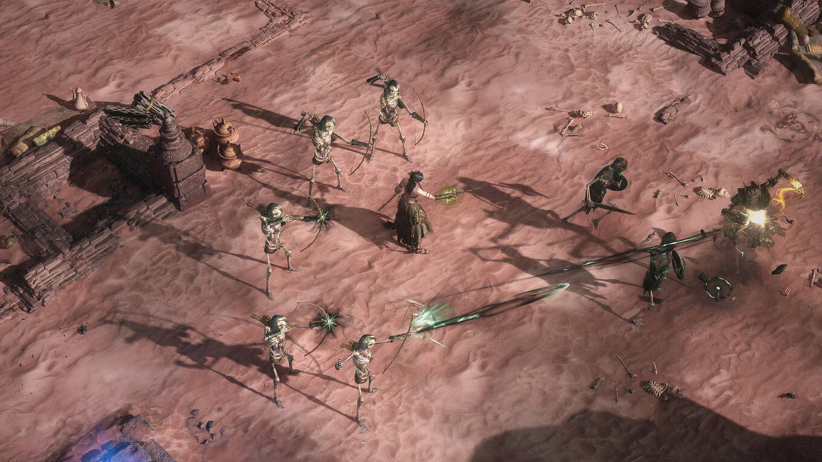 Witch with minions in Path of Exile 2