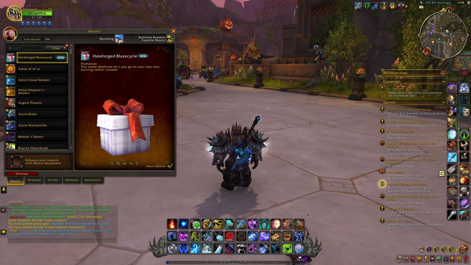 world of warcraft all mountain dew reward redeemed in game