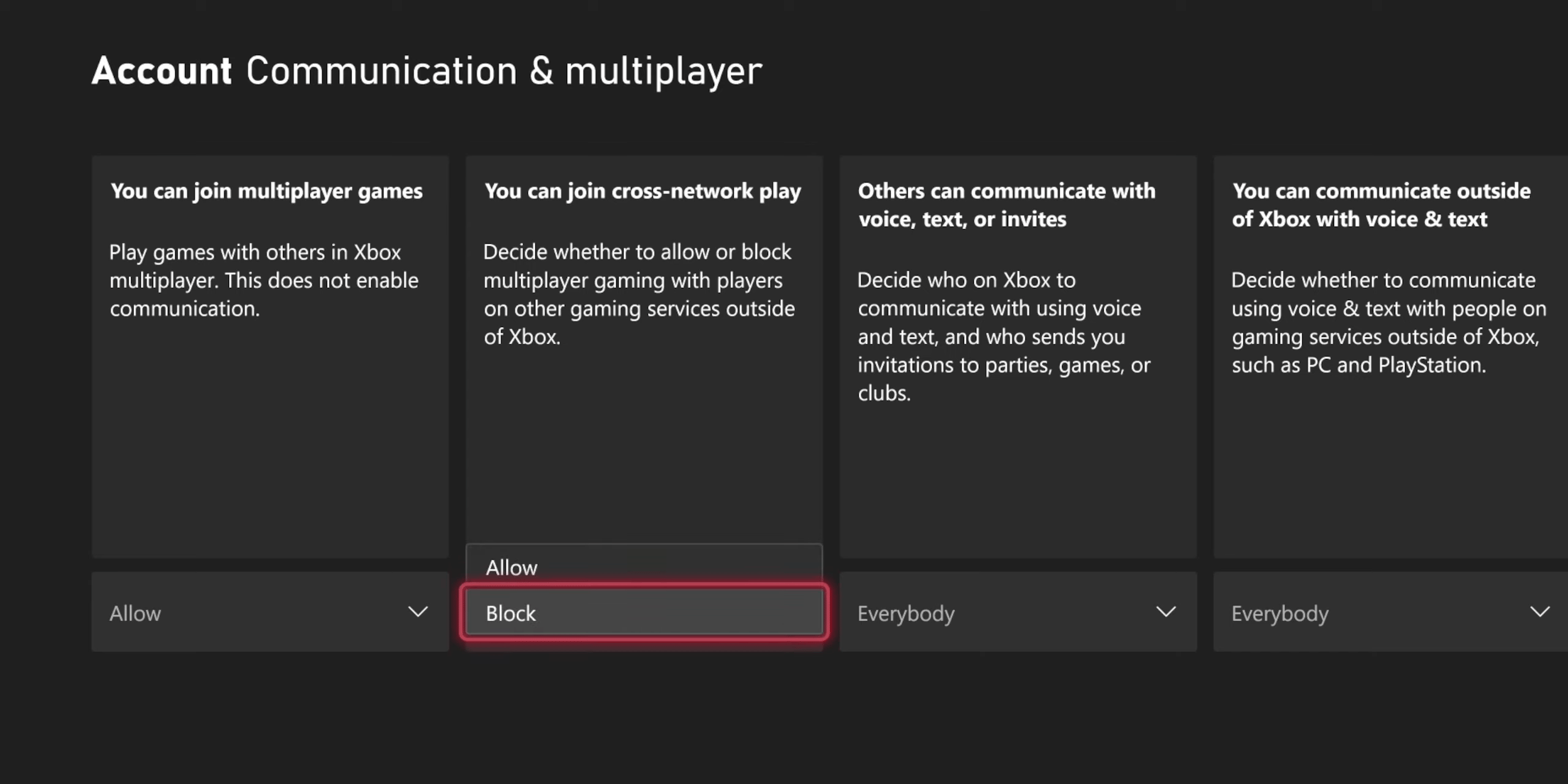 xbox-disable-crossplay