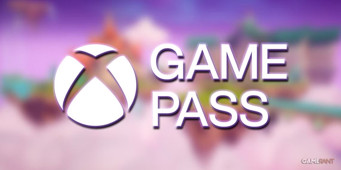 xbox-game-pass-logo-over-blurred-spyro-reignited-trilogy-promo-gameplay-screenshot-town-in-the-sky