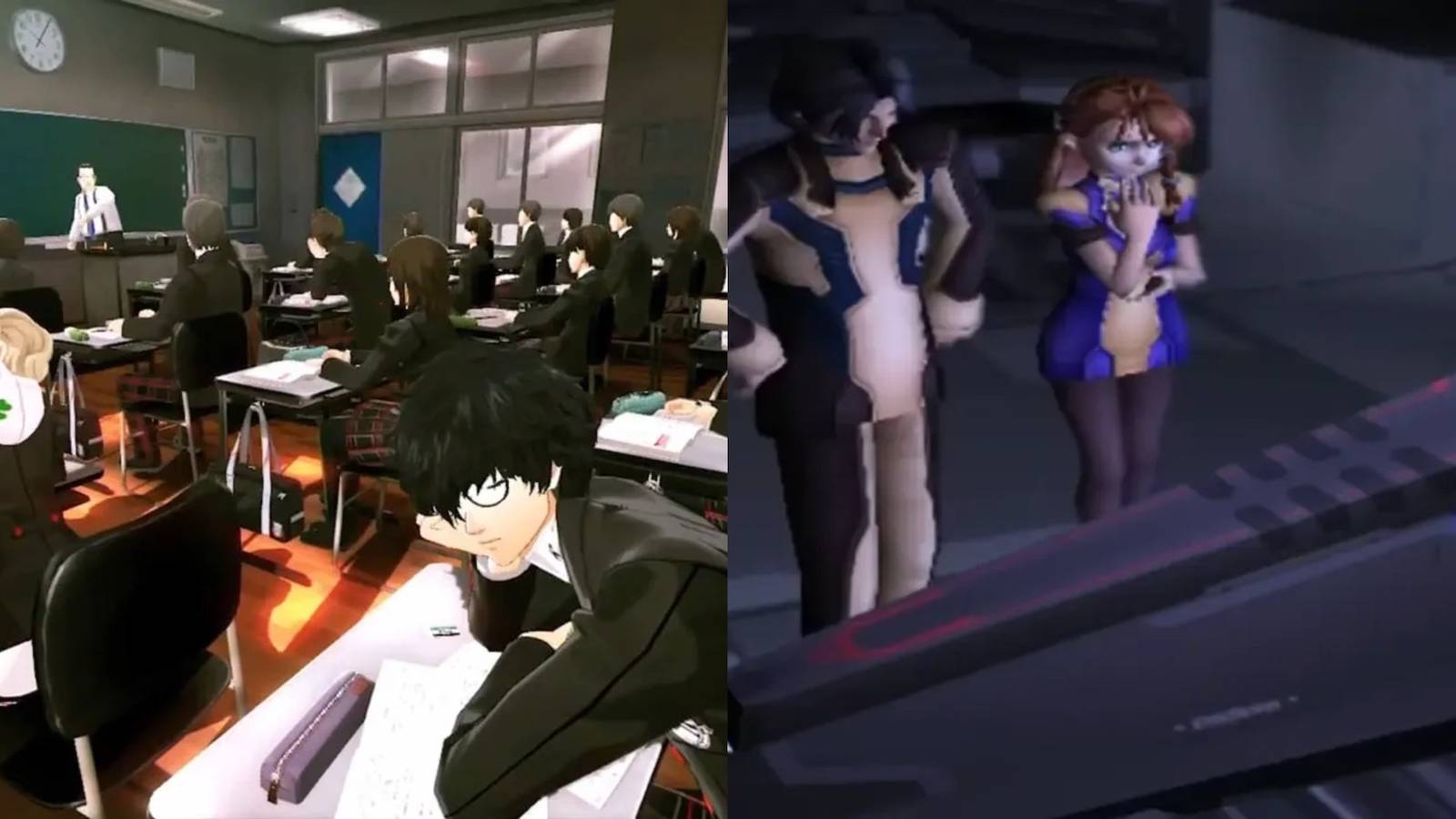 Persona 5 on the left, Xenosaga episode one on the right. 