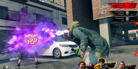 Yakuza Like a Dragon Fighting a battle 