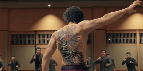 Yakuza Like a Dragon Ichiban back tattoo