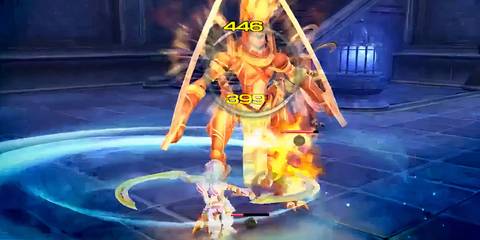 a combat scene from ys 8: lacrimosa of dana