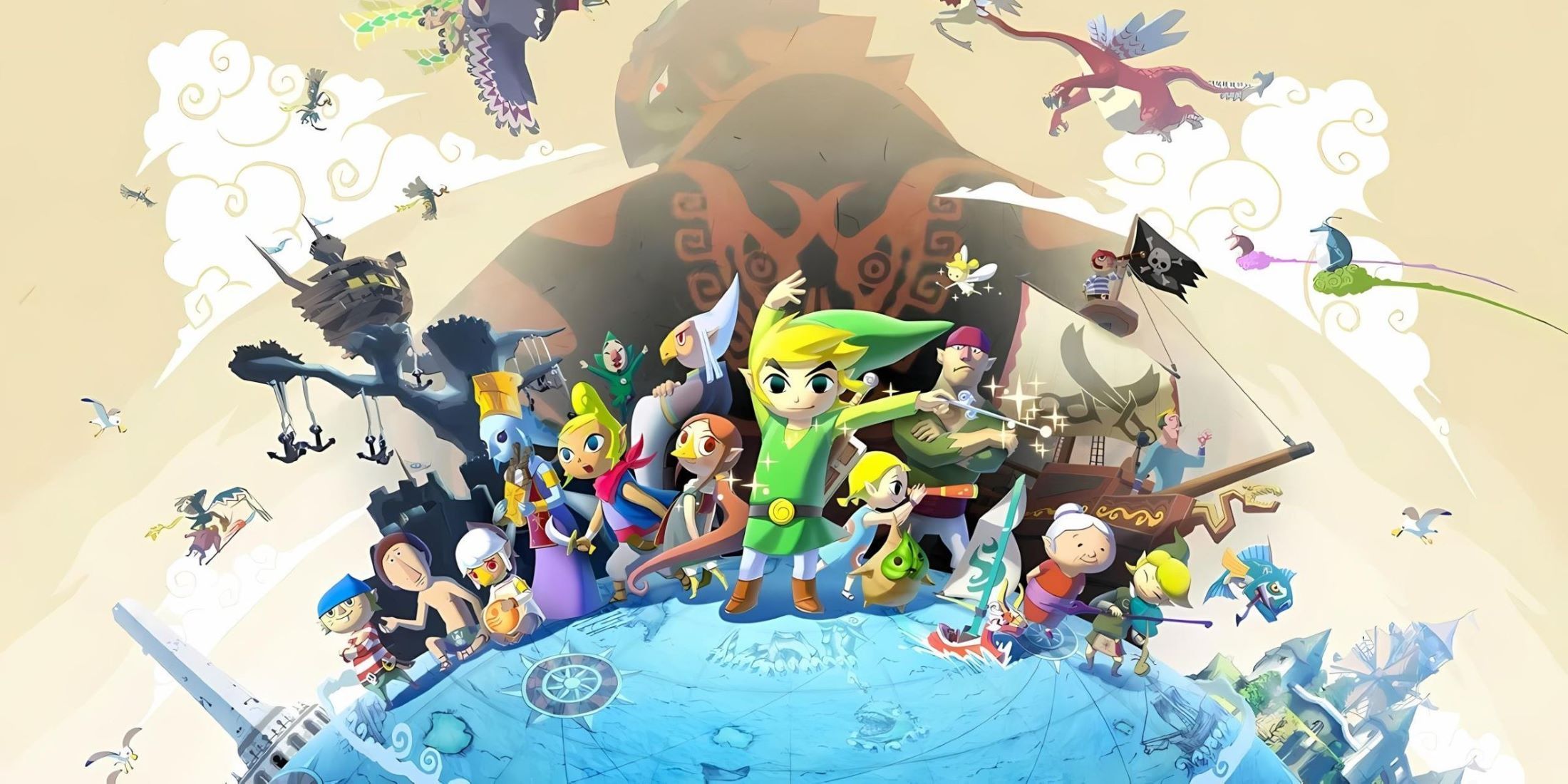 Official cover art for The Legend of Zelda: The Wind Waker HD remaster