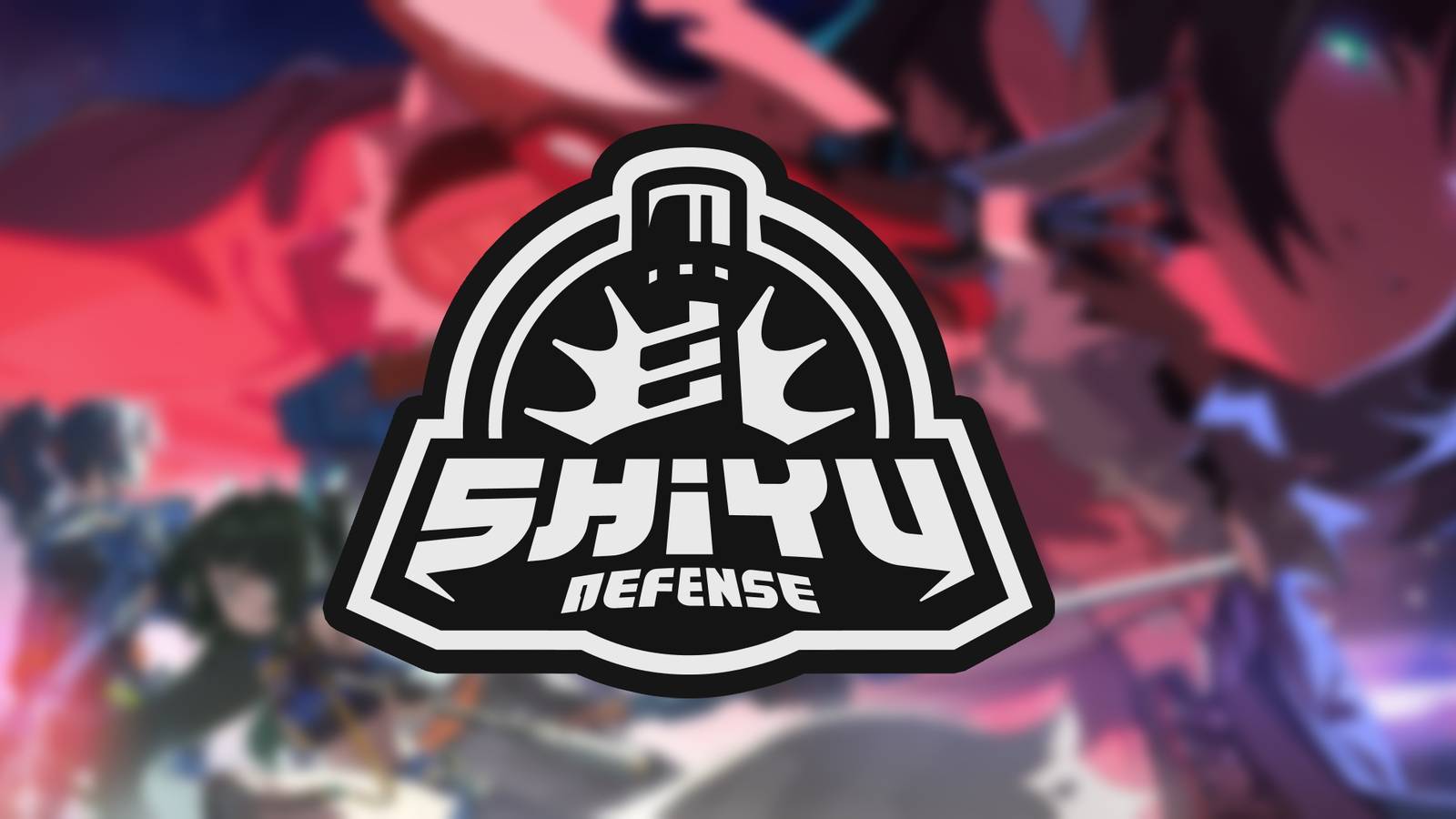 The blurred key visual for Zenless Zone Zero's Version 1.1 overlayed with the Shiyu Defense logo.