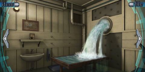 Zero Escape water flooding into room