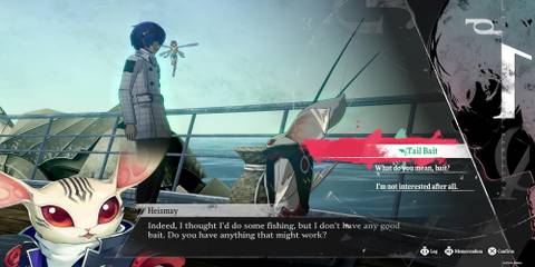 The Player Using Tail Bait To Fish