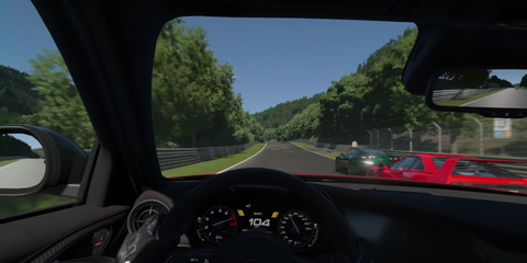 First Person of the Nürburgring Nordschleife Track from Gran Turismo 7