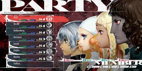 The Protagonist, Junah, Eupha, and Basilio In The Party Menu 