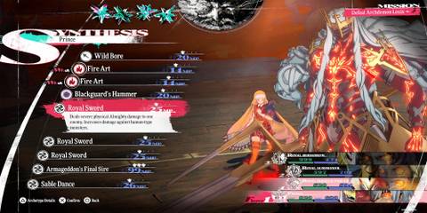 The Protagonist About To Use Royal Sword 