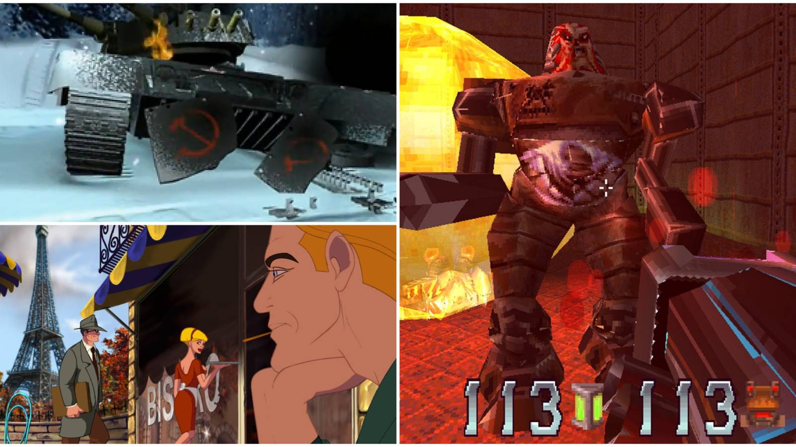 Best PS1 Mouse Games- C&C Red Alert Retaliation Broken Sword 1 Quake 2