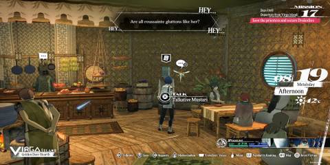 The Player Talking To The Virga Island Informant 