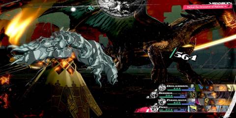 The Prince Using Royal Slash Against The Dragon 