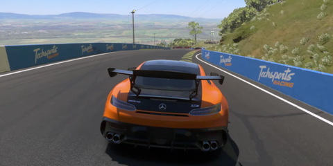 Third Person View of Mount Panorama Bathurst Track from Forza Motorsport