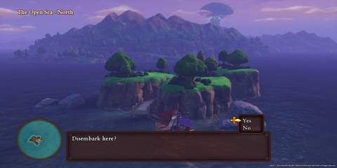 The Ship Disembarking On Slime Island