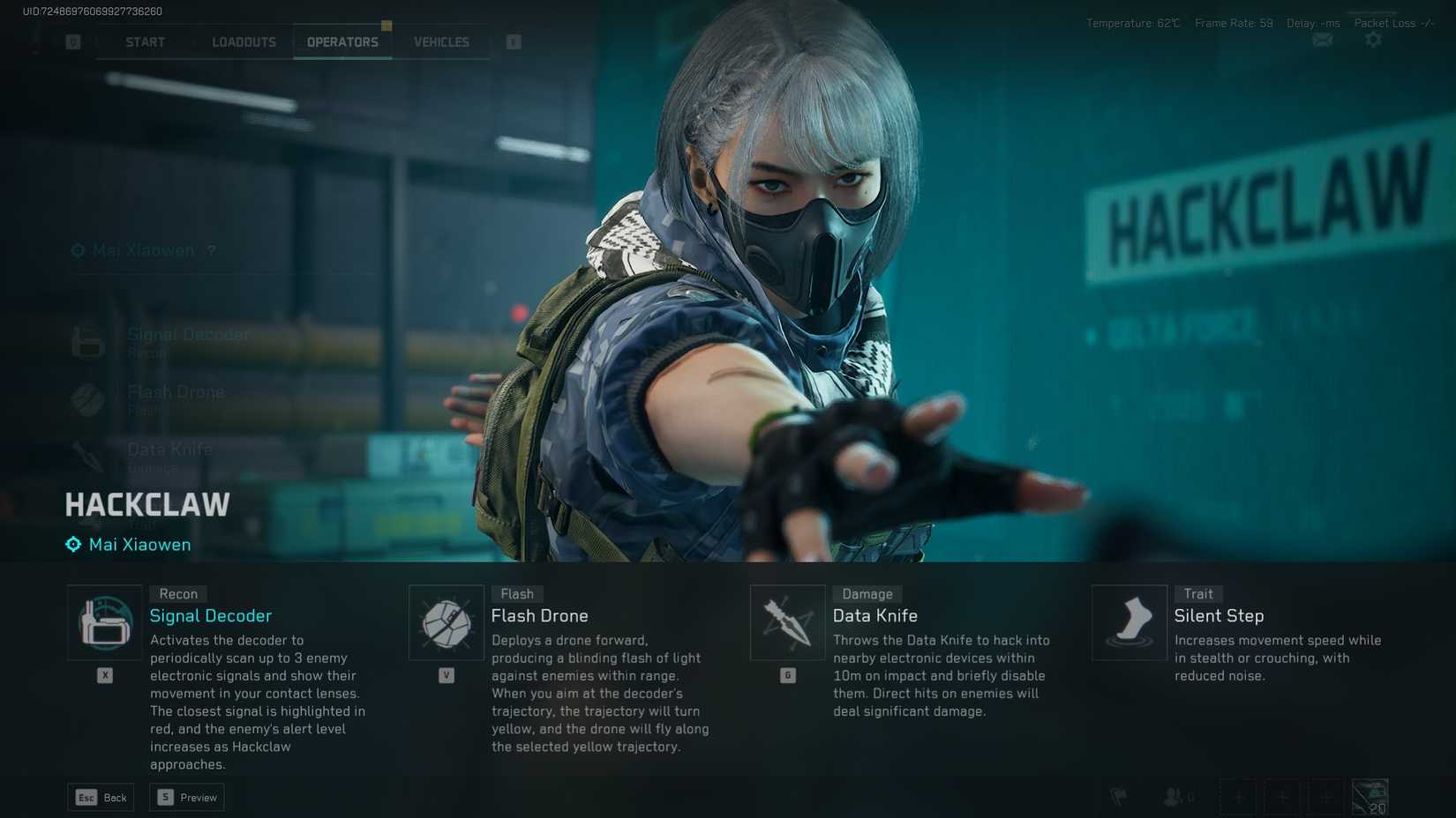 Hackclaw Weapon All Operators in Delta Force