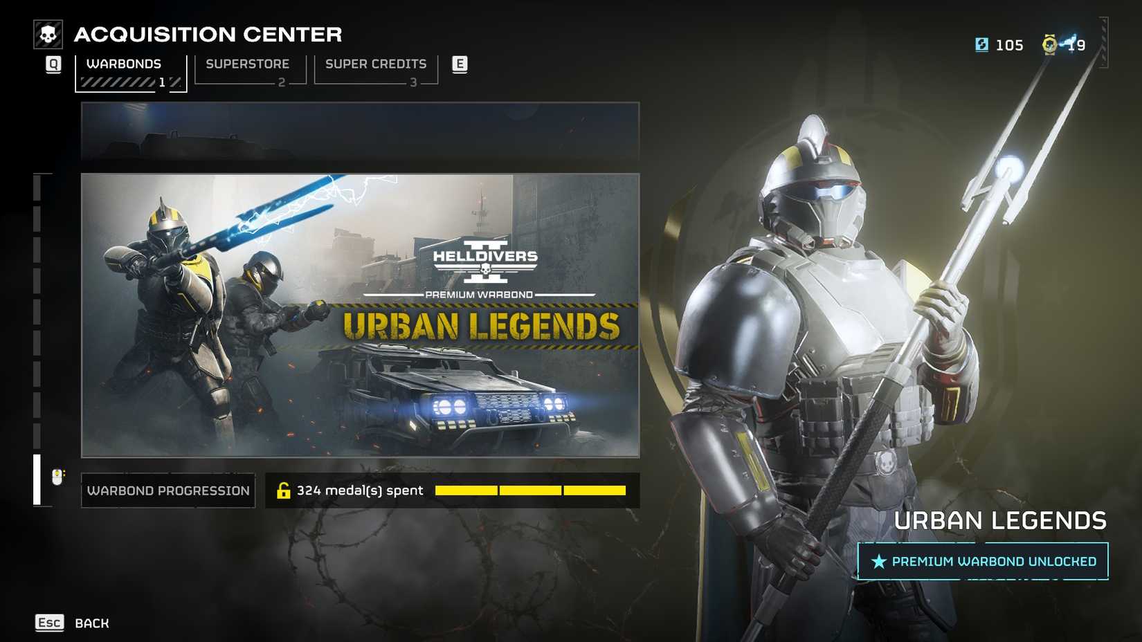 The Urban Legends Warbond in Helldivers 2