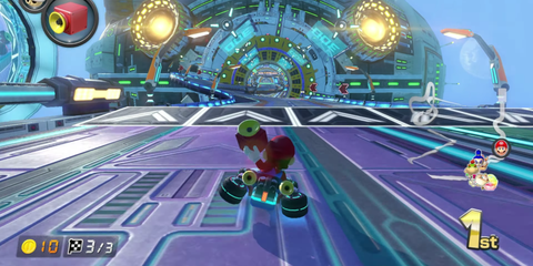 Big Blue Track from Mario Kart 8 at the Finish Line