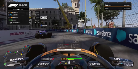 First Person Racing at Circuit de Monaco from F1 24