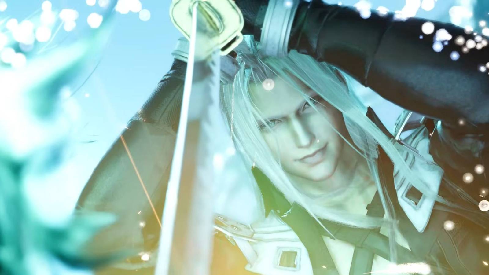 Final Fantasy 7 Rebirth Sephiroth Descends Sword In Hand