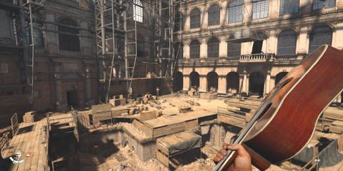 Indiana Jones and the Great Circle - Holding a Guitar