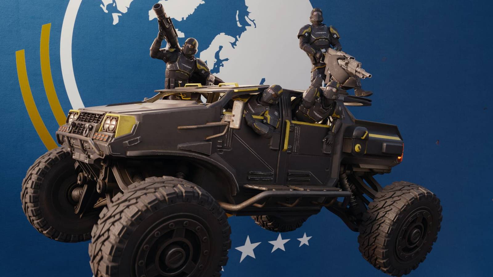 FRV jeep reveal in Helldivers 2