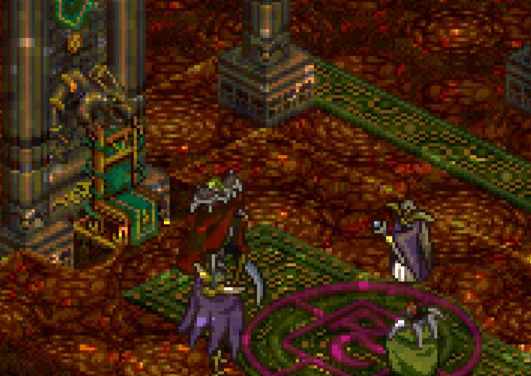 A cutscene featuring characters in Dark Half