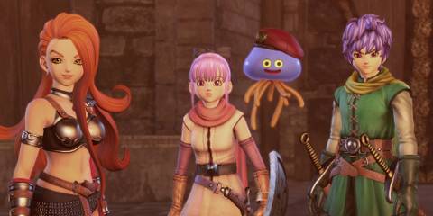 A cutscene featuring characters in Dragon Quest Heroes 2